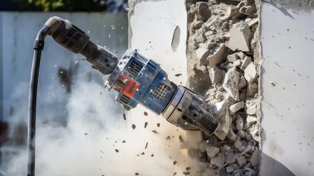 Demolarea cu pulverizatoare: transformarea betonului în material reciclabil