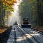Terasamentele pentru drumuri de exploatare forestieră: acces în natură